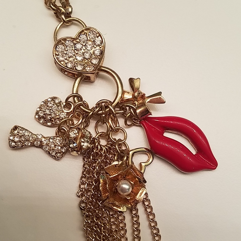 Long Gold Statement Necklace